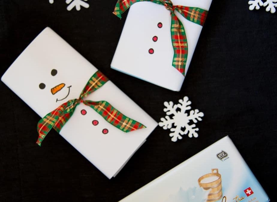 DIY: Snowman Chocolate Favours