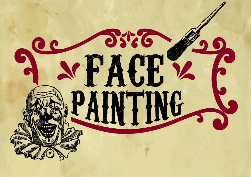 face painting signage