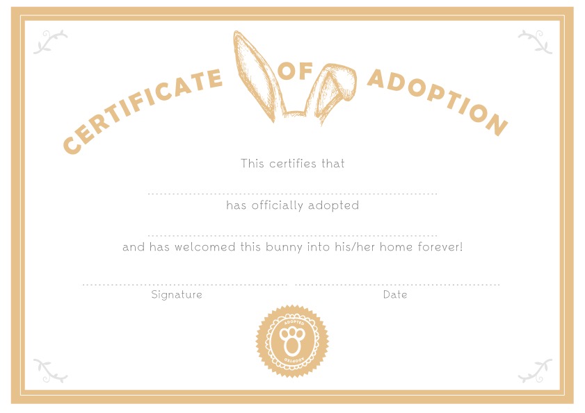 Adoption Certificate In Good Company